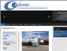 Tablet Screenshot of colores.ch